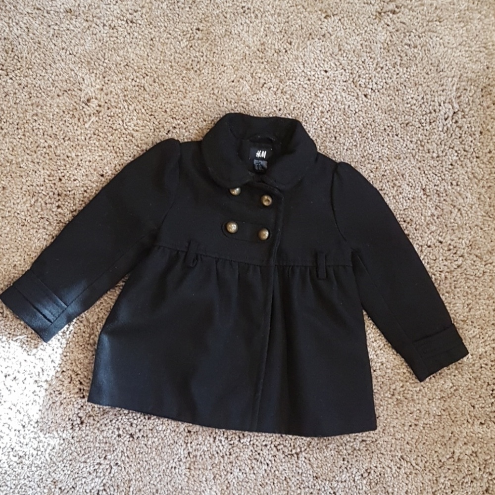 Girl black coat